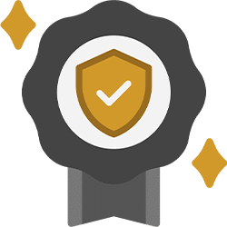 Award type badge with shield icon